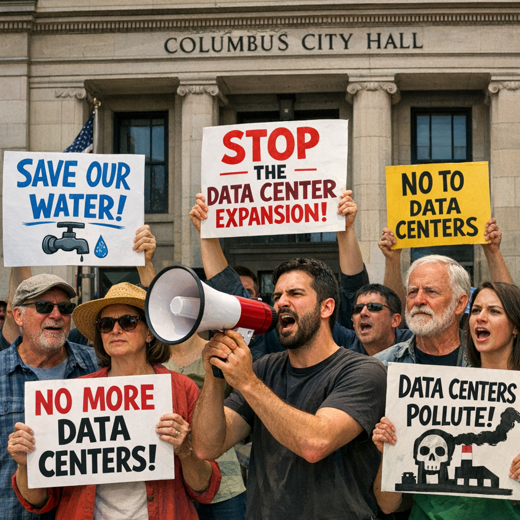 Columbus Residents Advocate for Data Center Moratorium Amid Environmental Concerns
